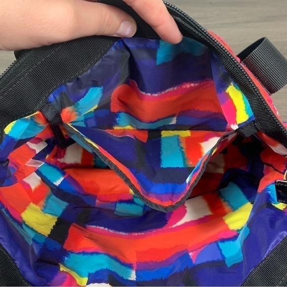 Kate Spade Bon Shopper Signature Spade Quilted Multi Color Tote Bag - Picture 8 of 10